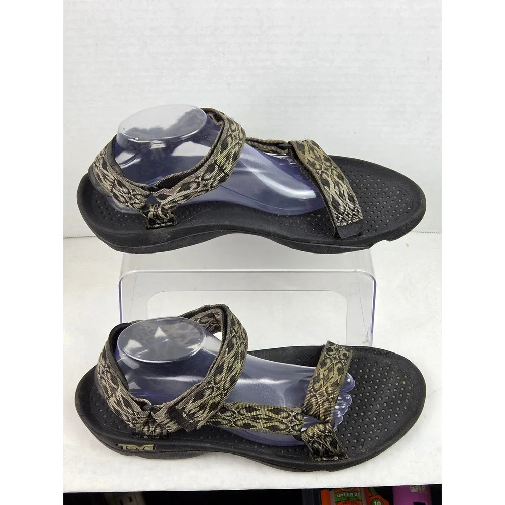 Teva Hurricane 3 Mens Sandals 12 Gray Geometric Walking Sport Casual Beach